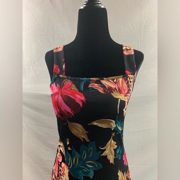 Boho Floral Print Split Thigh Cami Dress - Picture 7 of 10
